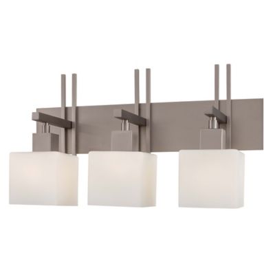 George Kovacs Torii 3-Light Wall Sconce in Brushed Nickel - Bed Bath & Beyond